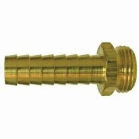 Hose Adapter, Adapter, 1 Nominal, Barb X MGH, 137 Hex, 75 Psi, 35 To 100 Deg F, Brass, 29 L, Im